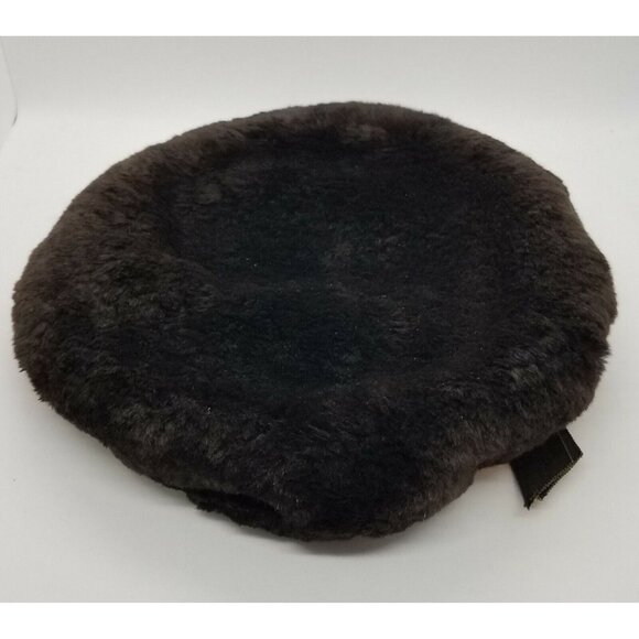 Rabbit Fur Pillbox Hat Frederick & Nelson Seattle Vintage Deep Brown 1960's  - Picture 2 of 8